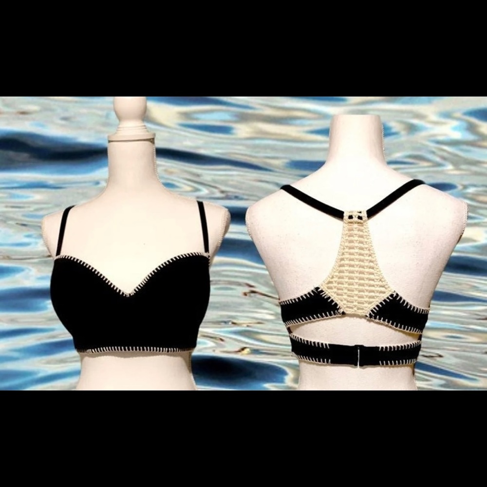 Victoria’s Secret 36dd bikini top with crochet detail